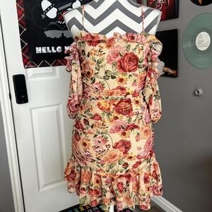 Women's Floral Off-Shoulder Mini Dress